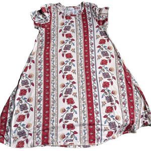 LulaRoe cotton flora dress with pockets size s/m